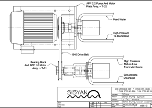 Sisyan T-1 photovoltaic seawater reverse-osmosis module drawing