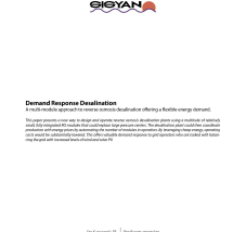 Cover of Demand Response Desalination